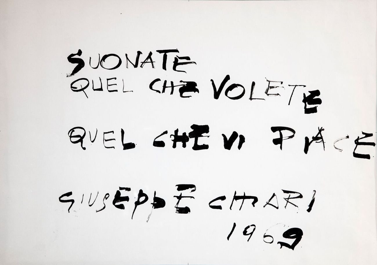 Giuseppe Chiari, Suonate quel che volete, 1969