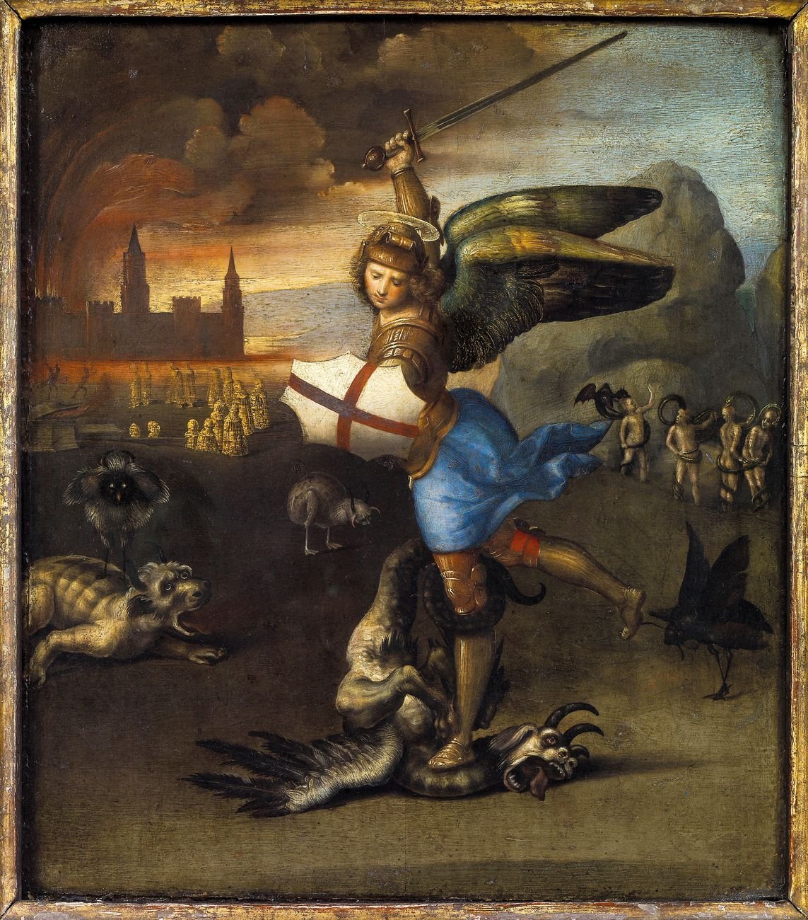 Raffaello, San Michele e il drago, 1505 ca. Musée du Louvre, Parigi. Credits Paris, Musée du Louvre, Département des Peintures