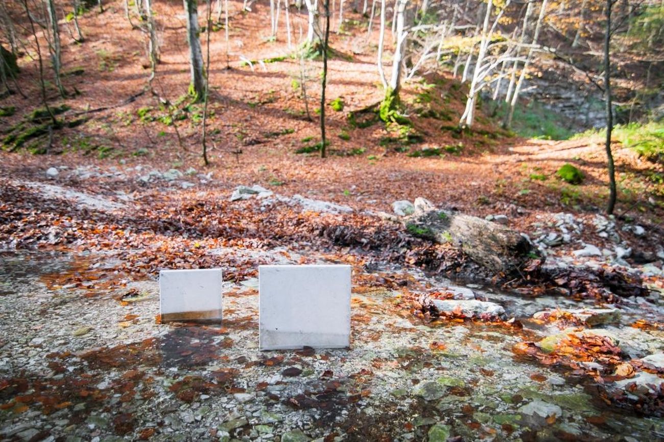 Roberto Ghezzi. Installazione ambientale a Casentino (Arezzo)