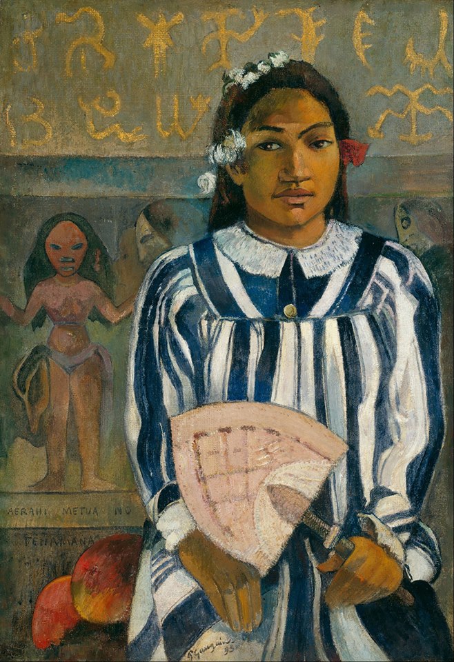 The ancestors of Tehamana OR Tehamana has many parents (Merahi metua no Tehamana) Paul Gauguin, Art Institute of Chicago