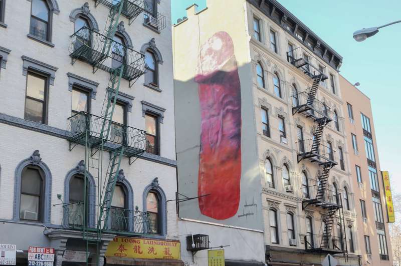 Il graffito di Carolina Falkholt  a New York