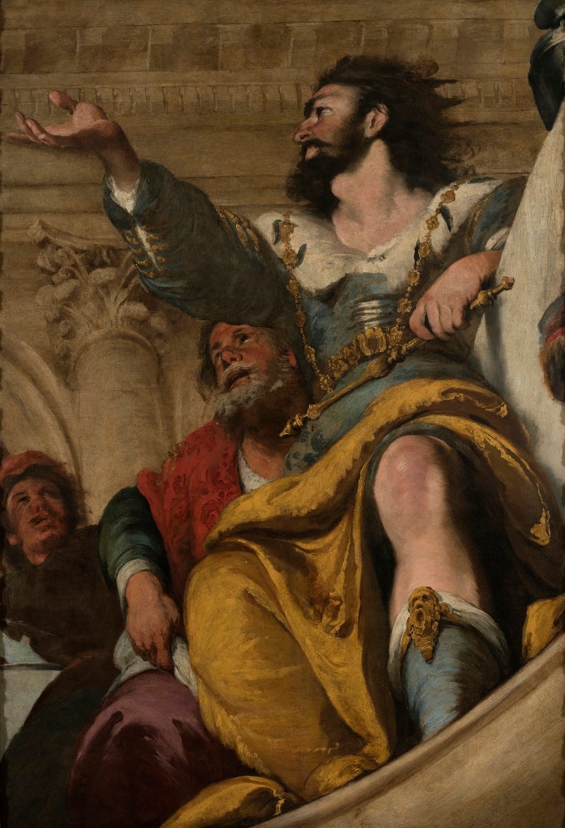 Bernardo Strozzi (Genova 1581/82-Venezia 1644), La parabola dell’invitato a nozze, olio su tela, 1636