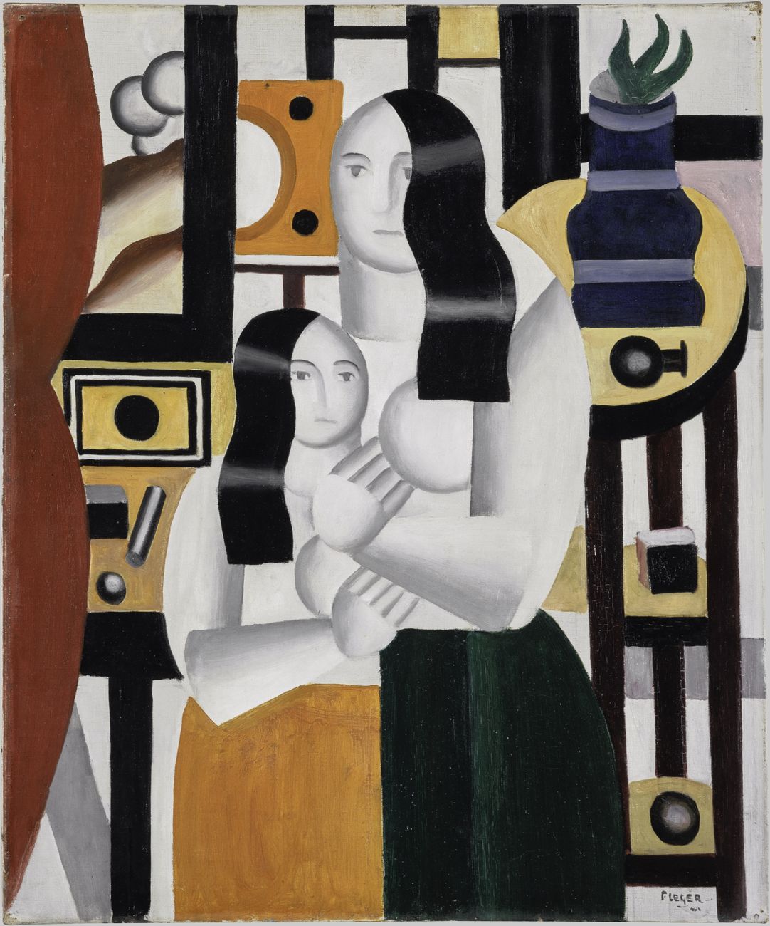 Fernand Léger, Les deux femmes debout, 1922. Collection Centre Pompidou, Paris © Centre Pompidou, MNAM CCI_Christian Bahier et Philippe Migeat_Dist. RMN GP © Sabam, 2017