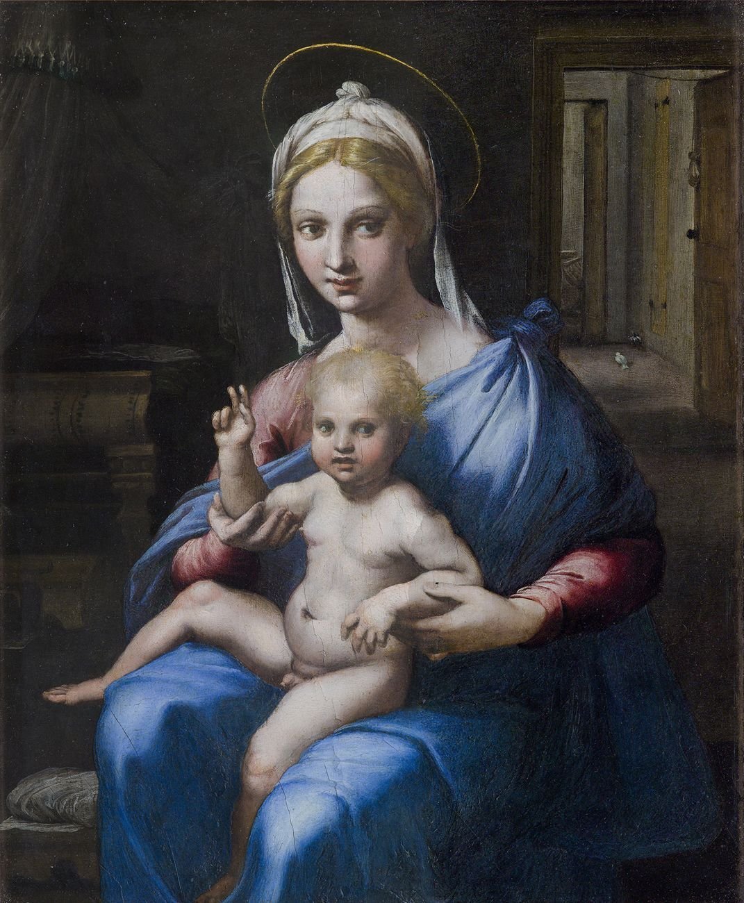 Giulio Romano, Madonna col Bambino (Madonna Hertz), 1515 ca. Roma, Gallerie Nazionali di Arte Antica di Roma, Palazzo Barberini