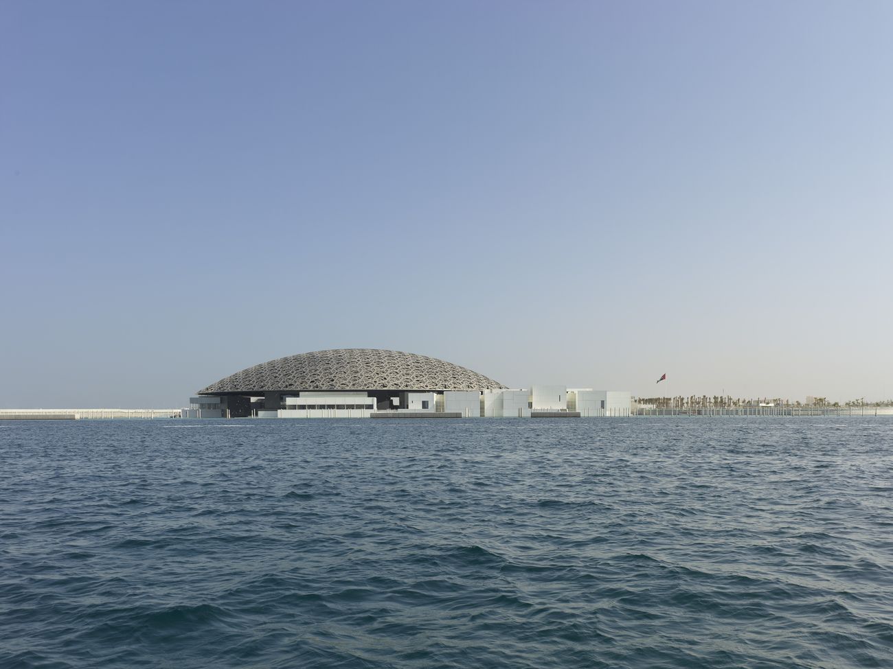 Louvre Abu Dhabi - Exterior view © Louvre Abu Dhabi. Photo Roland Halbe