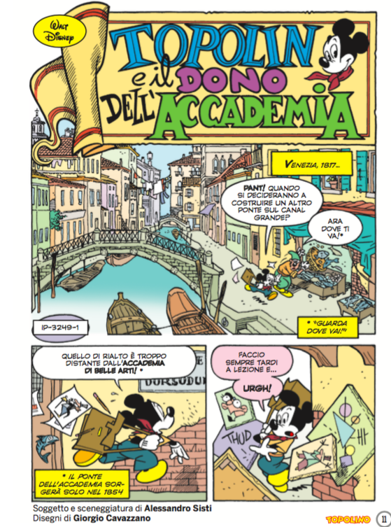 Topolino e il dono dell'Accademia