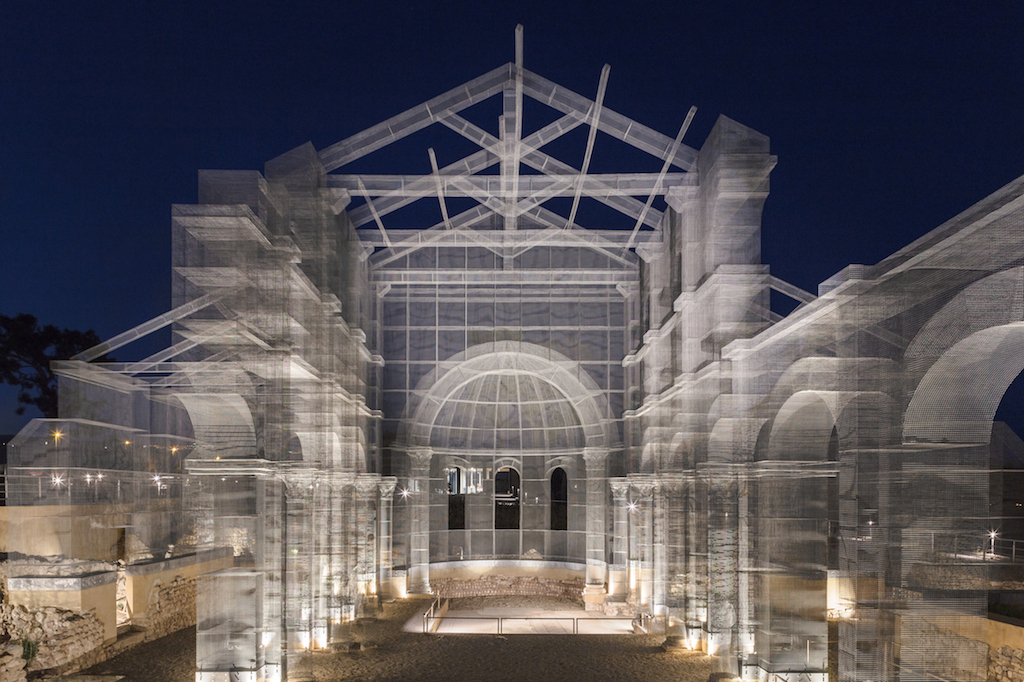 Edoardo Tresoldi, Basilica di Siponto, 2016, Parco archeologico di Santa Maria di Siponto, Manfredonia (FG), ph. Roberto Conte