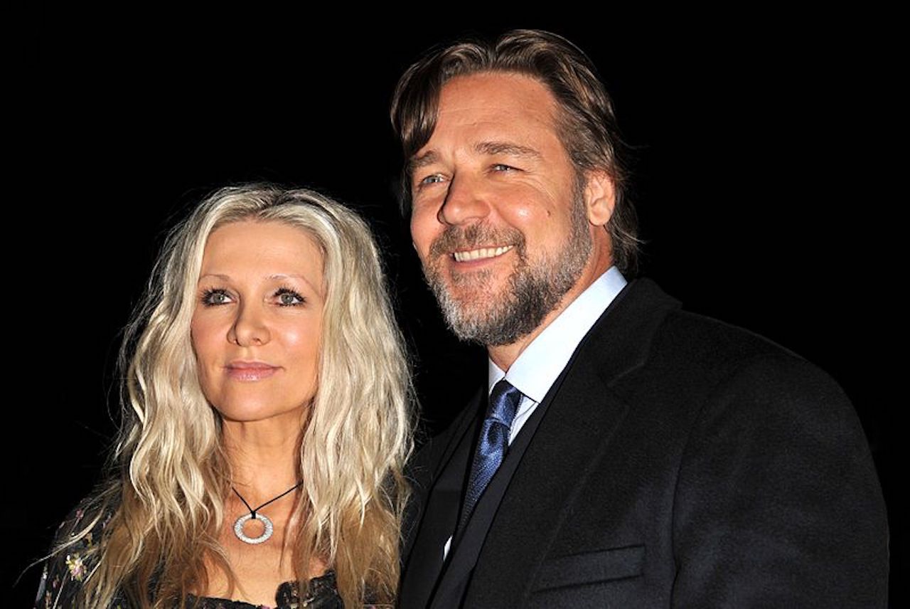 Russell Crowe con la ex moglie Danielle Spencer