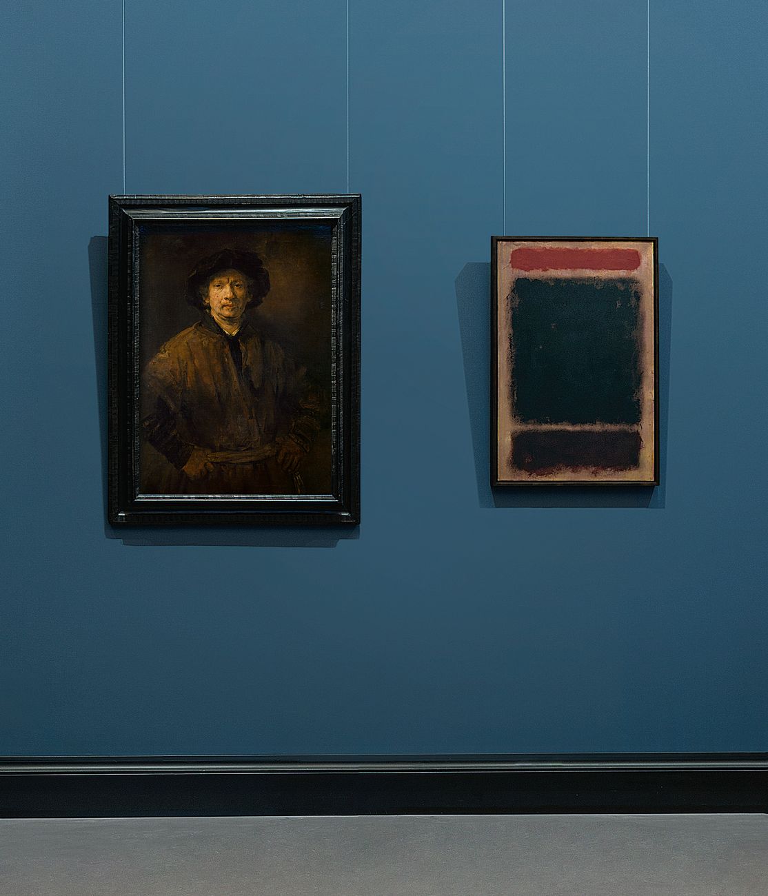 Rembrandt, Grande autoritratto, 1652 © KHM Museumsverband _ Mark Rothko, Untitled, 1959 60 © 2016 by Kate Rothko Prizel and Christopher Rothko