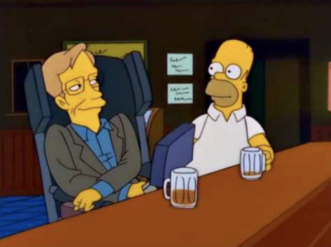 Cameo di Stephen Hawking in una puntata dei Simpson