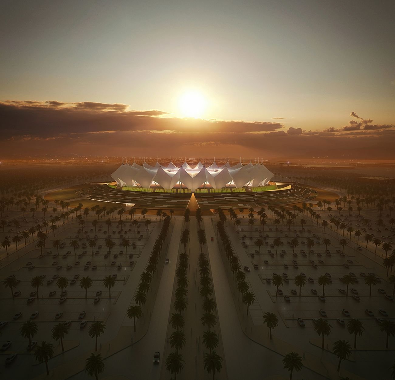 Schiattarella Associati, Stadio King Fahd. Courtesy Schiattarella Associati