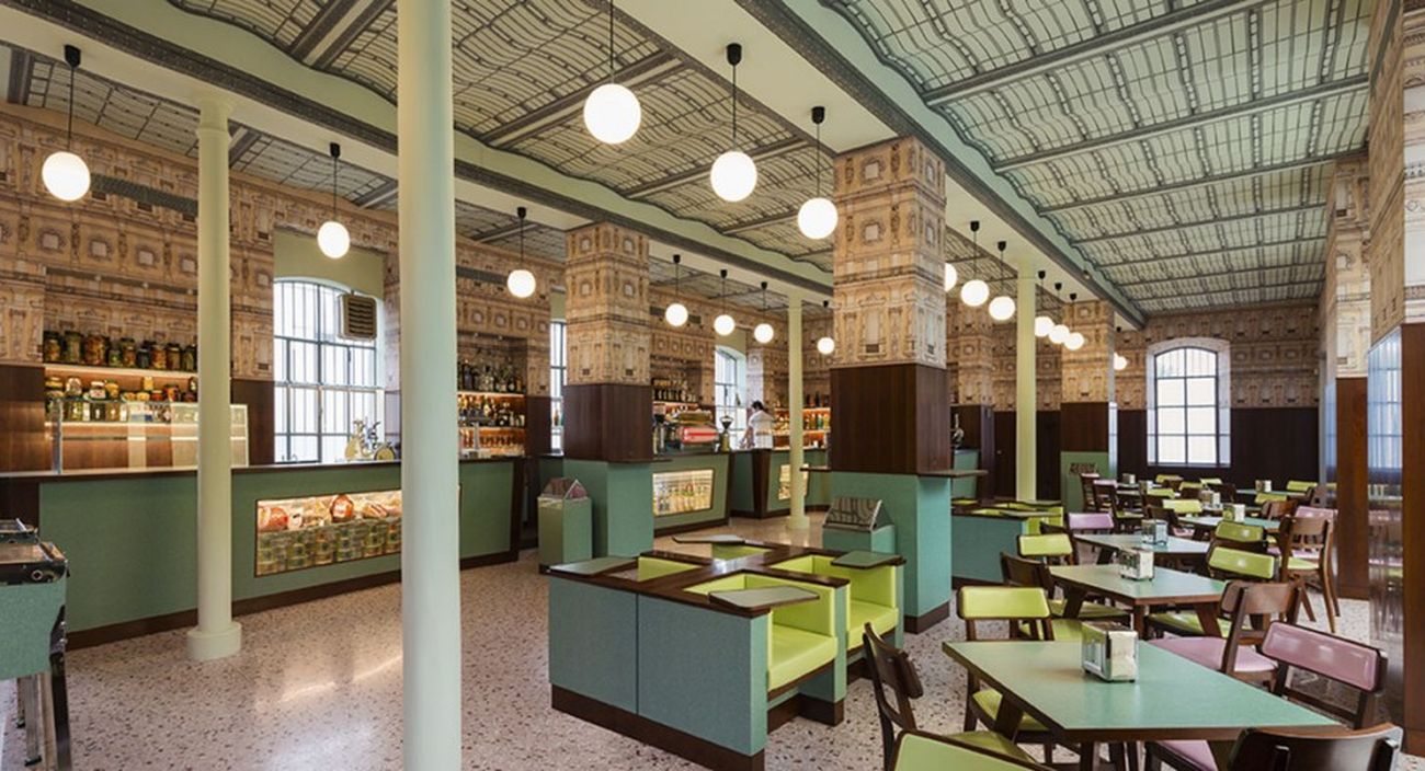 Bar Luce by Wes Anderson, Fondazione Prada, Milano