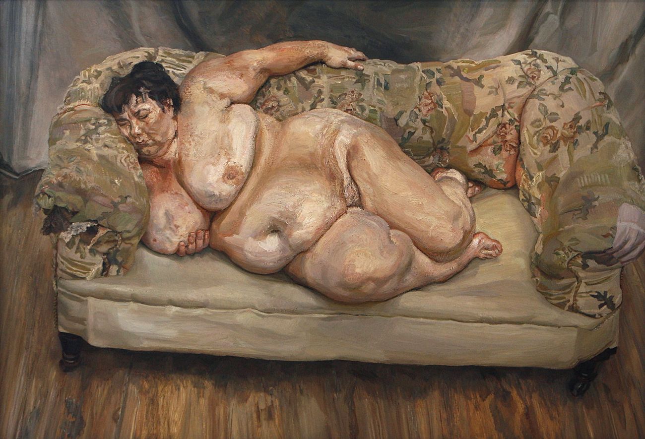 Lucian Freud, Benefits Supervisor Sleeping, 1995. Olio su tela. Collezione privata. Photo Lucian Freud Archive