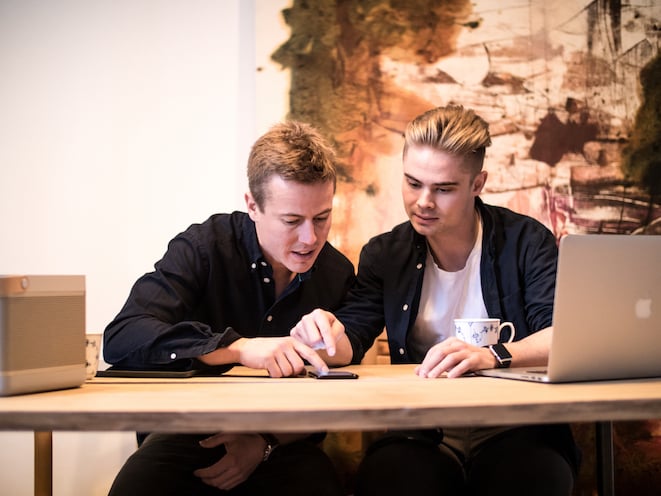 Mattis Curth and Jeppe Curth, Co-founders of Artland. Photo Mikkel Hjort Pedersen