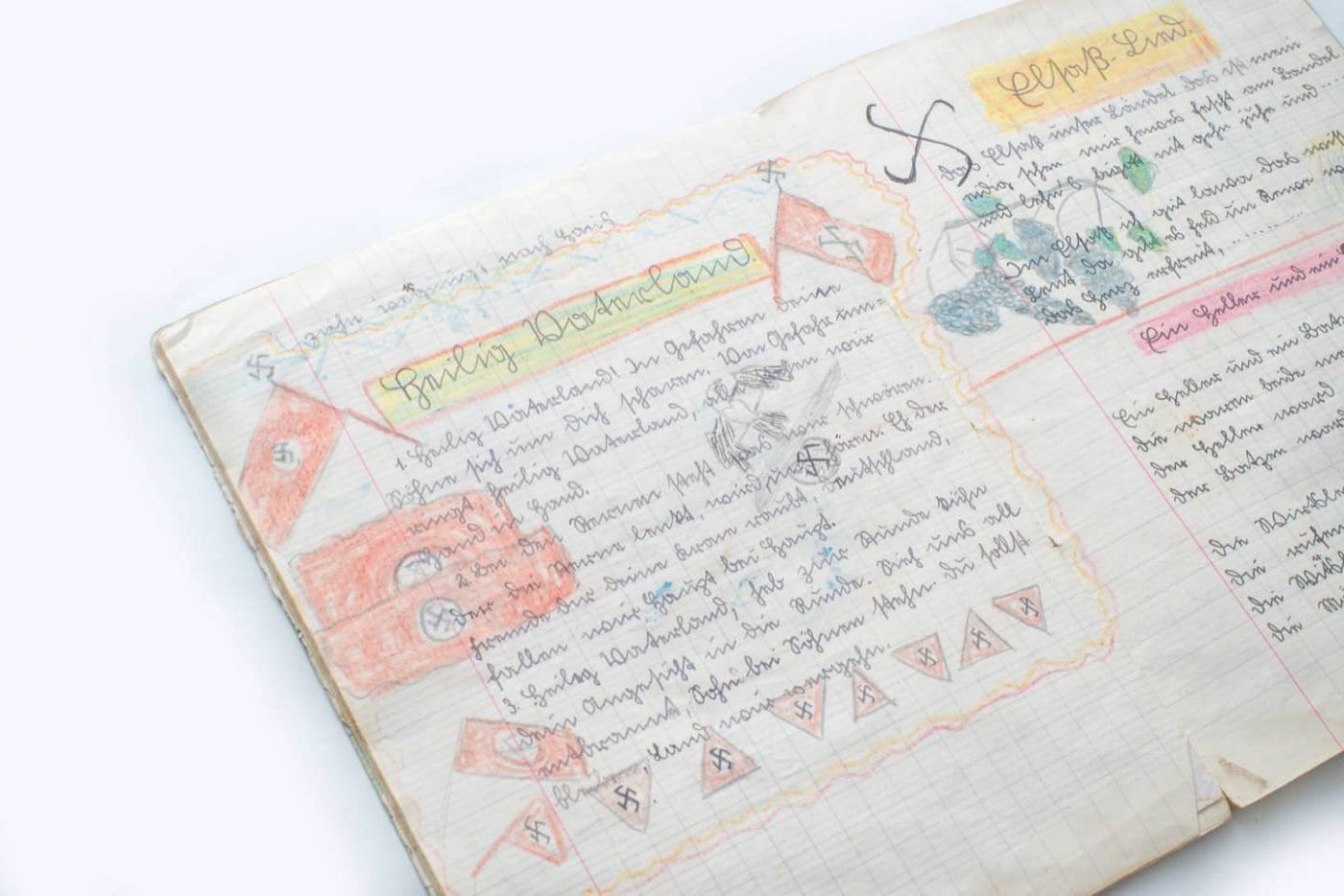 Quaderno delle canzoni di una bambina alsaziana del 1941