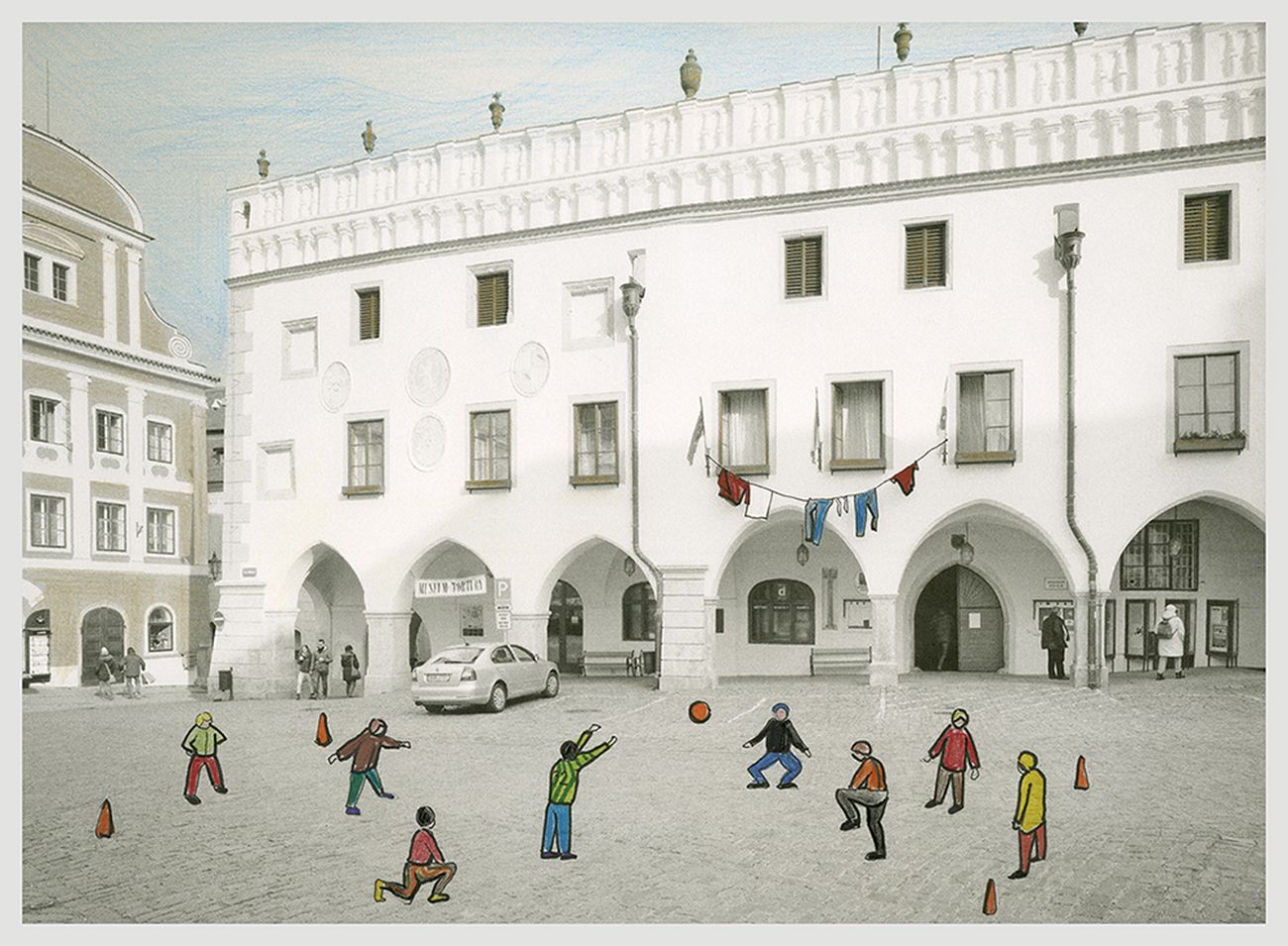Disegni di Kateřina Šedá per il progetto UNES-CO - Národní Galerie v Praze
