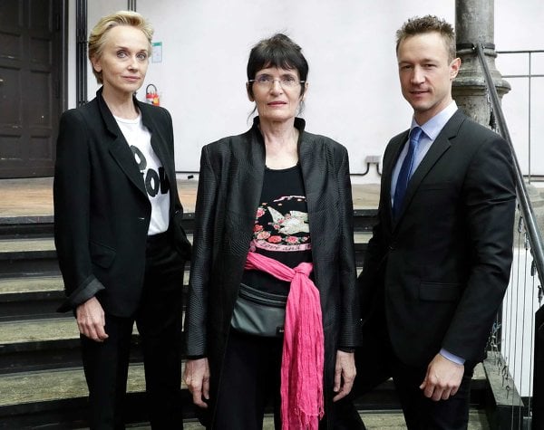 Felicitas Thun Hohenstein, Renate Bertlmann, Gernot Blumel. Photo Renate Aigner