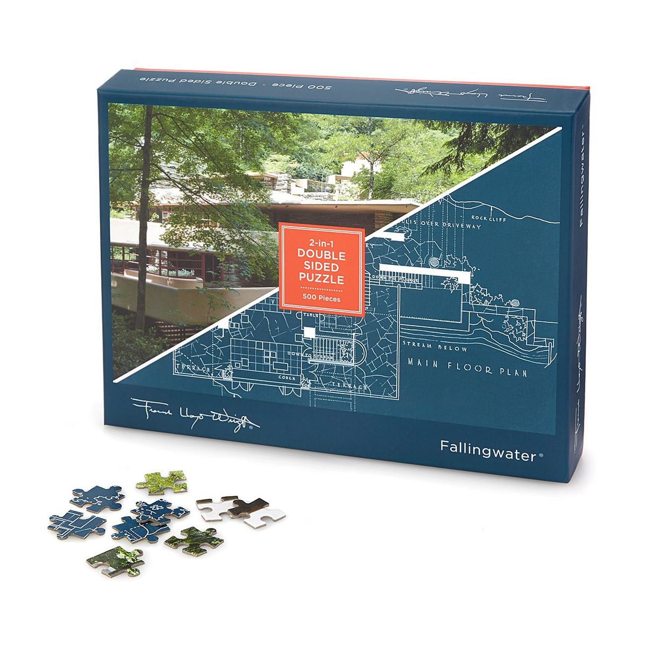 La Casa sulla Cascata di Frank Lloyd Wright in formato puzzle