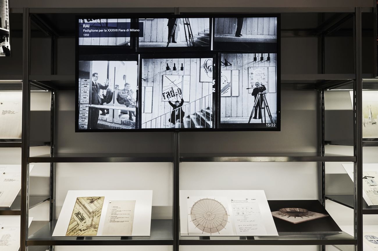 Achille Castiglioni (1918–2002) visionario. L’alfabeto allestitivo di un designer regista. Exhibition view at M.A.X. museo, Chiasso 2018. Photo Leo Torri