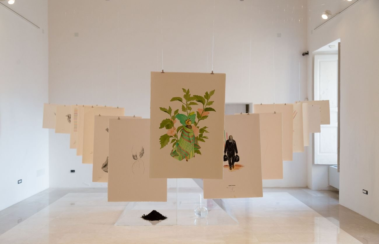 La Società della Stanchezza. Installation view at Museo Diocesano, Salerno 2018. Photo credits Bledar Hasko