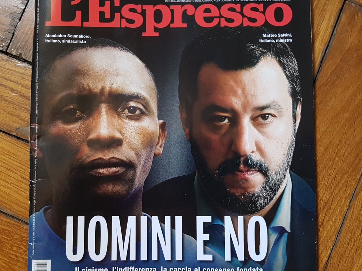 Salvini su una durissima copertina de L'Espresso