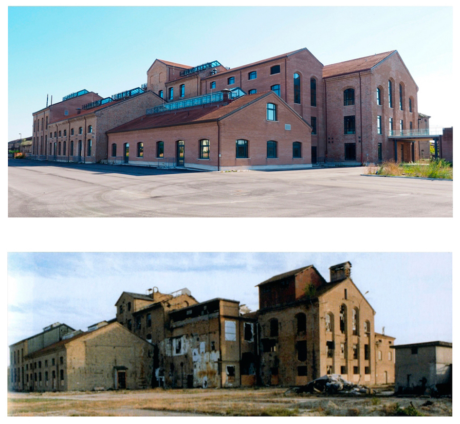 Classis Ravenna prima e dopo il recupero dell'edificio