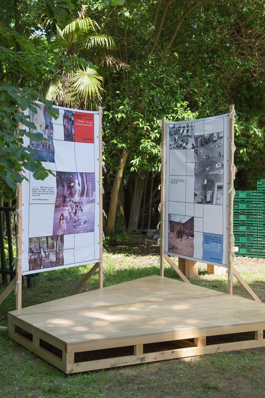 Allestimento a cura de Gli Impresari, Il Giardino dei Bambini Non Accompagnati