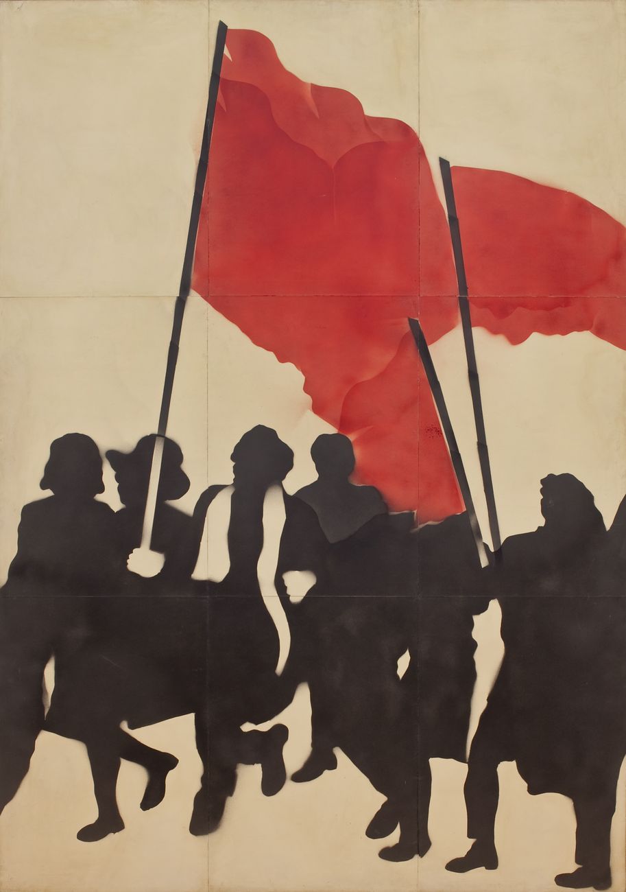 Franco Angeli, Corteo, 1968