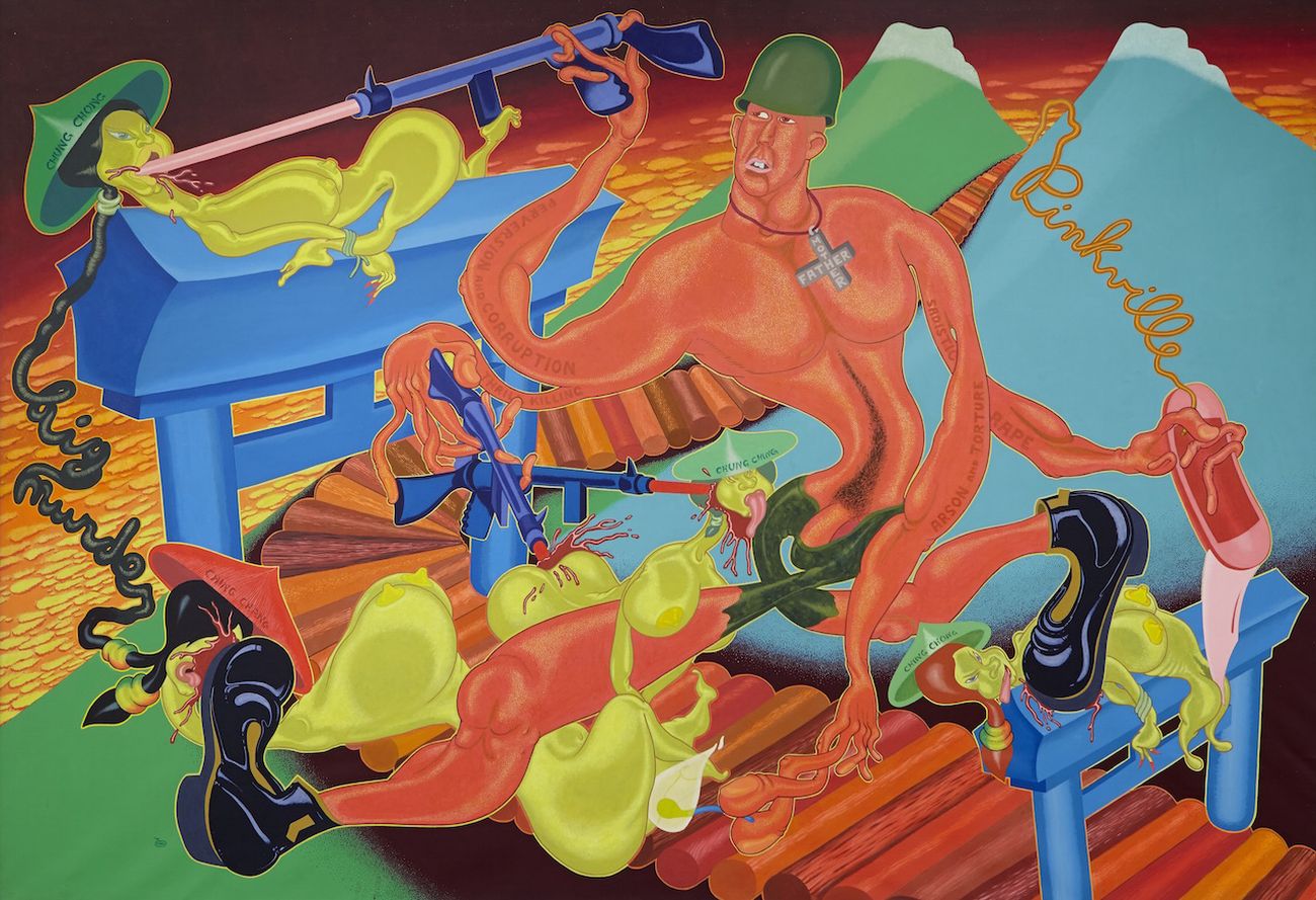 Peter Saul, Pinkville, 1970. Courtesy of Venus Over Manhattan