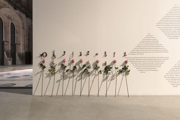 Ramin Haerizadeh Rokni Haerizadeh Hesam Rahmanian. Forgive me distant wars for bringing flowers. Installation view at OGR Torino 2018. Photo Andrea Rossetti