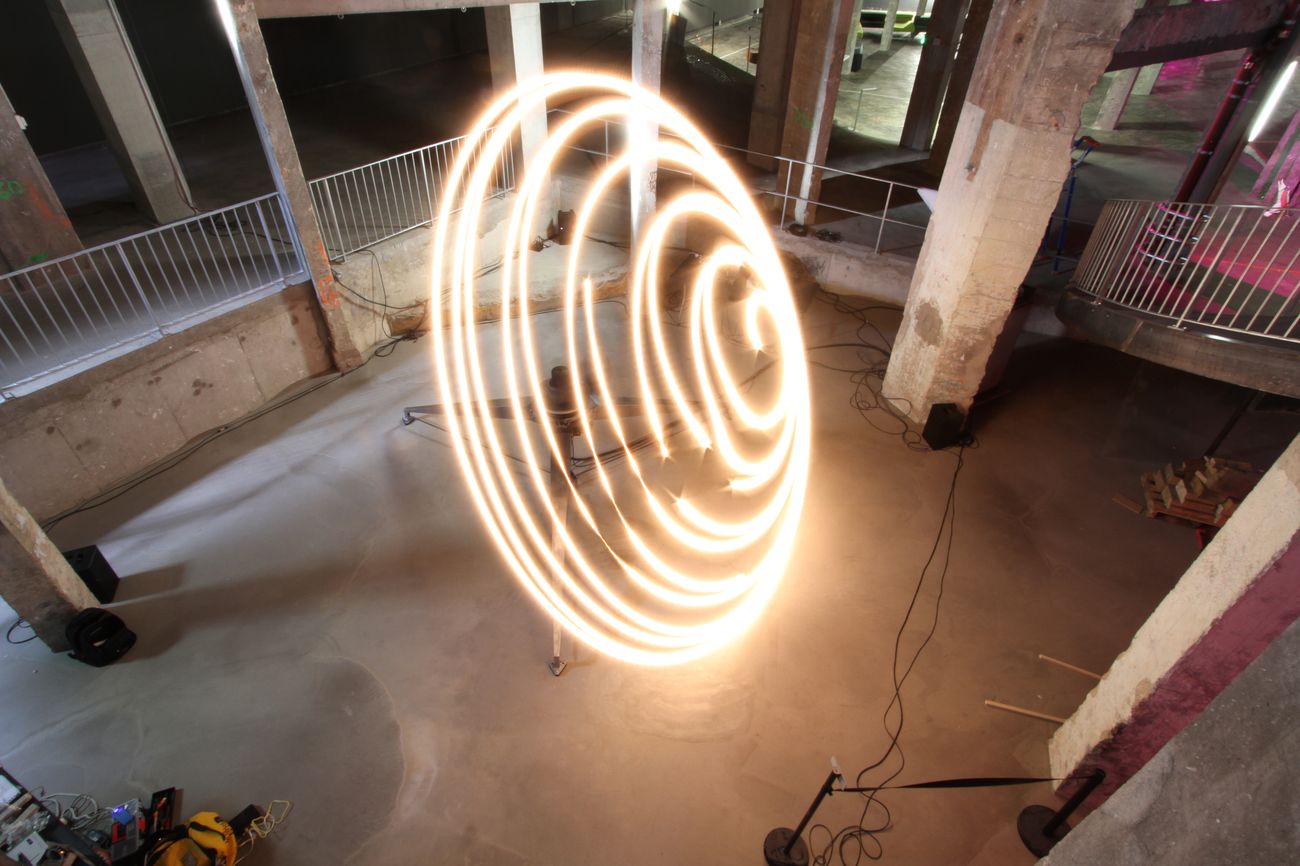 Conrad Shawcross, The ADA Project, 2013 in progress. Installation view at Palais de Tokyo, Paris. Courtesy of the artist and Victoria Miro, London Venice