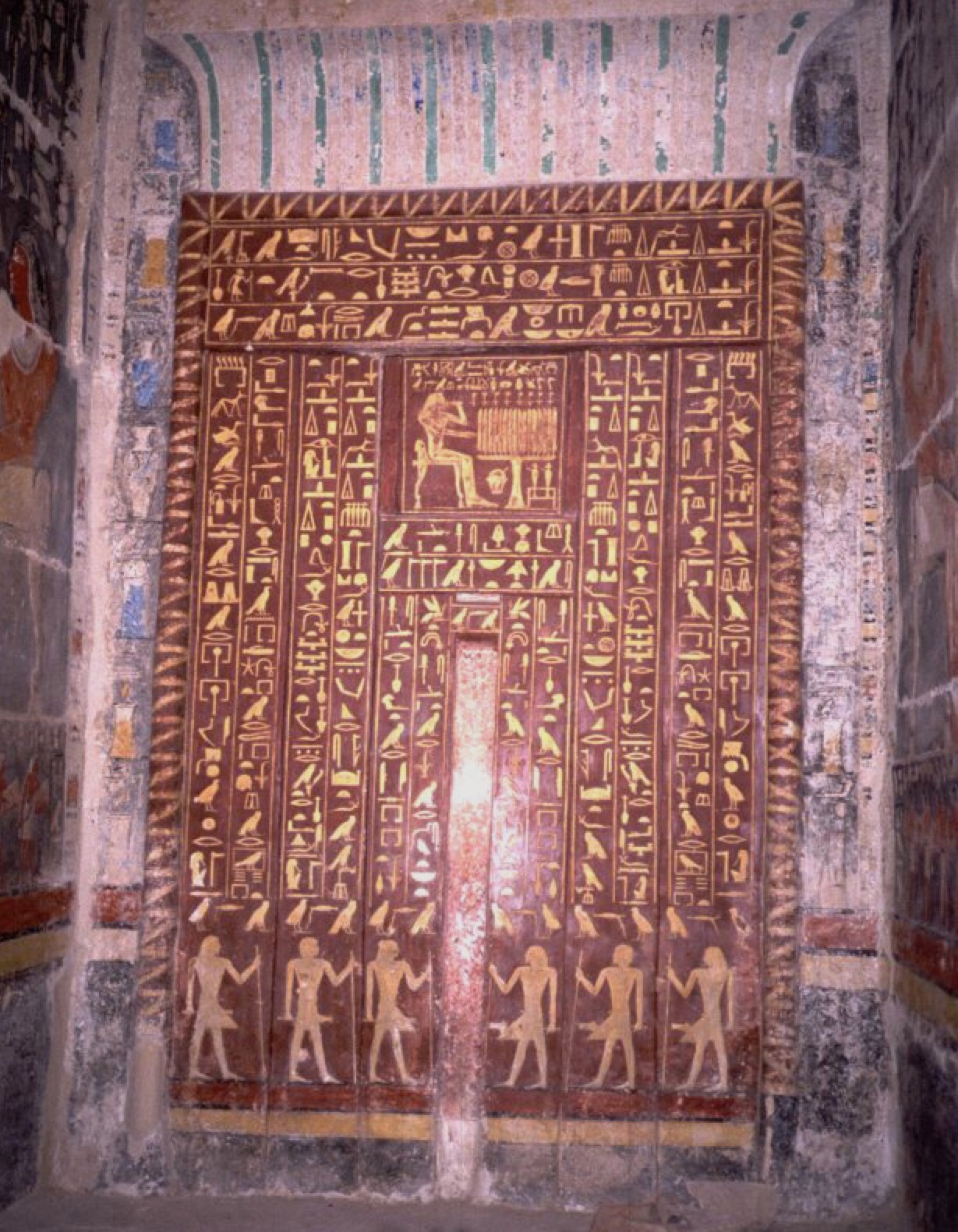 La tomba di Mehu, falsa porta dorata