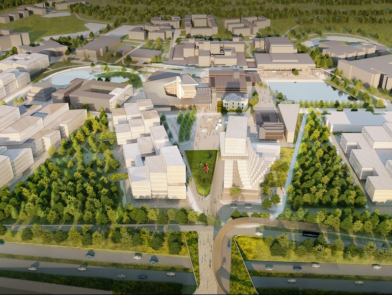 Masterplan from North Future Campus Dublino: un centro per il design che diventa landmark per la città