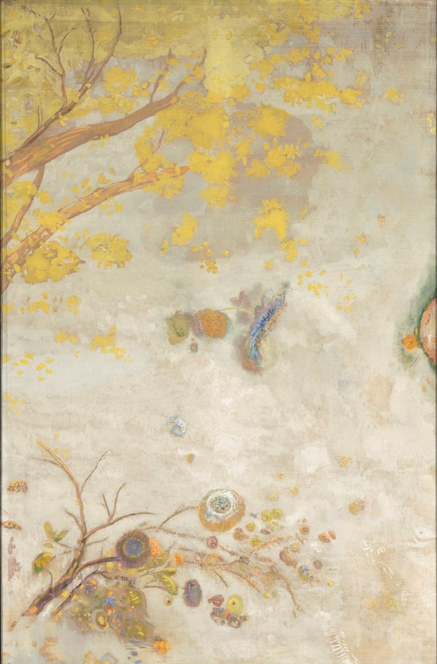 Odilon Redon, Ramo fiorito di giallo, 1900. Paris, Musée d’Orsay