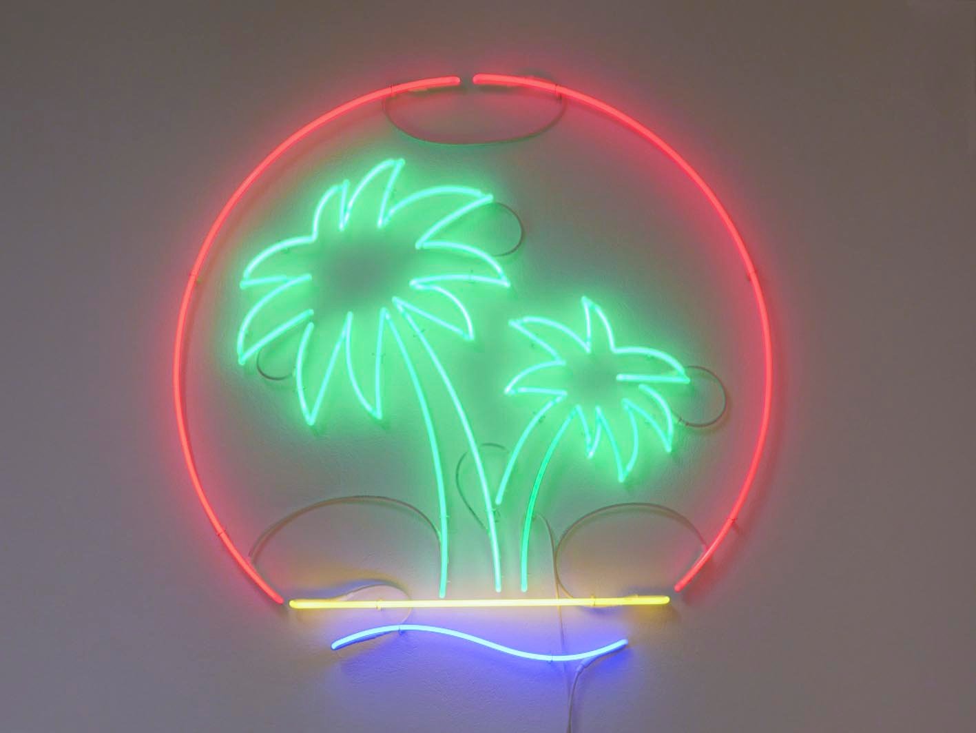 Ryts Monet, Palm Oil (Neon), 2016, Courtesy Galleria Michela Rizzo