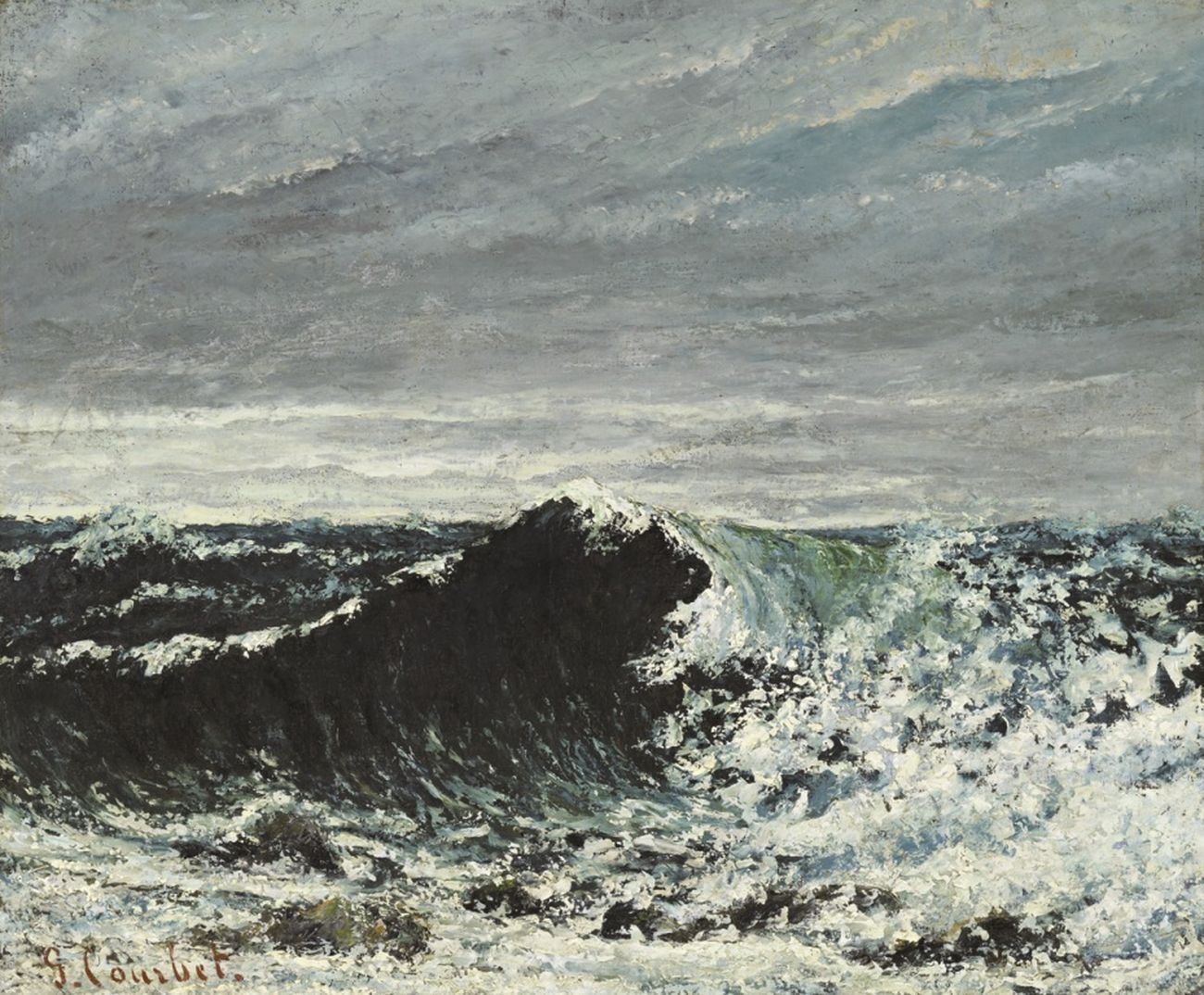 Gustave Courbet, L’onda, 1869 ca. Edimburgo, National Galleries of Scotland