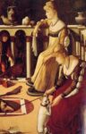 1 Vittore Carpaccio Due dame veneziane 1490 circa olio su tavola 94x64 cm. Venezia Museo Correr courtesy Museo Correr La difficoltà della trasferta