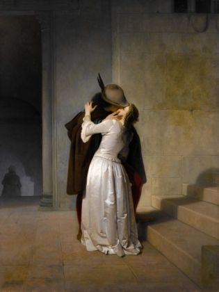 Francesco Hayez, Il bacio, 1859. Milano, Pinacoteca di Brera