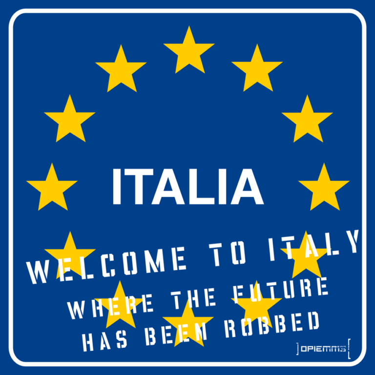 1 Opiemme Welcome to Italy Future Robbed1 Non è un paese per giovani