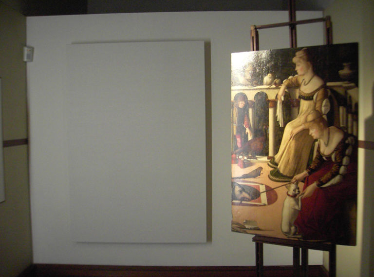 5 Allestimento della mostra Correggio Opalka Il tempo in pittura. Museo Correr Venezia 2011 La difficoltà della trasferta