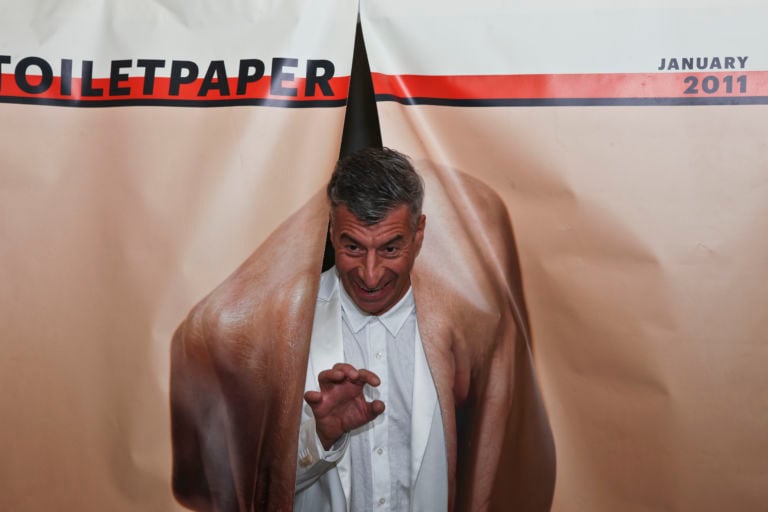 Maurizio Cattelan (foto Leonardo Scotti)