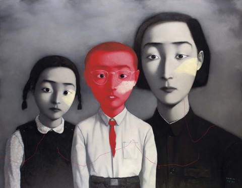 Zhang Xiaogang A Big Family 1995 Altro che crisi. É la Cina la regina dell’art market globale per il 2010