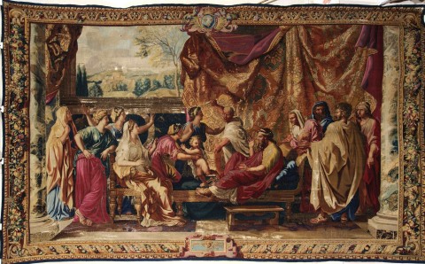 4 Nicolas Poussin da Mosè bambino calpesta la corona del Faraone arazzo Poussin. Metamorfosi all’Accademia di Francia