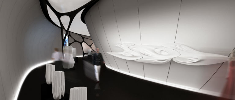 Exhibition 1 ZHA Moda, arte e architettura in giro per il mondo. Ecco il Mobile Art Pavillion di Zaha Hadid per Chanel