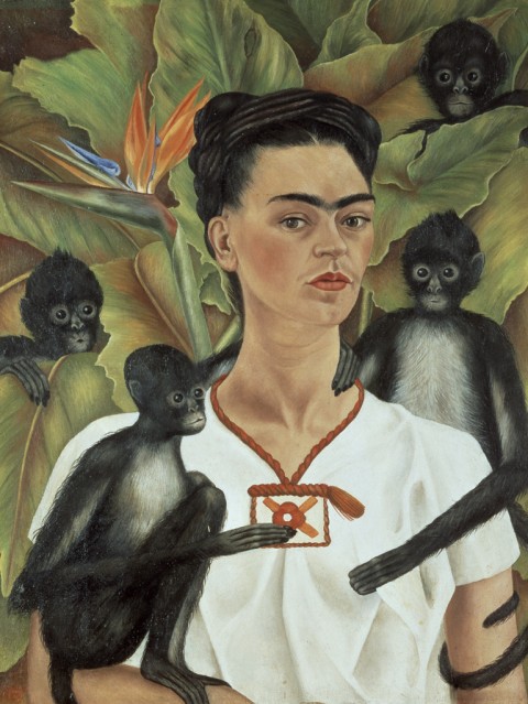 Frida Kahlo Ritratto con Scimmie Frida e Diego. Celebrity ante litteram