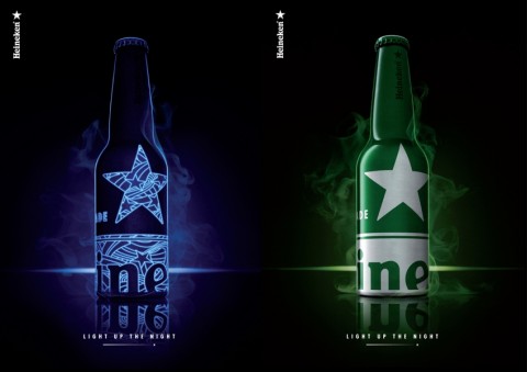 birra Updates Salone: bella di notte. Al Circle festa grande per la bottiglia Heineken Aluminium