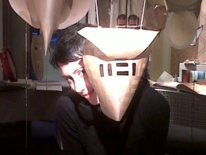 Updates Salone: join the masquerade! Performance di Miriam Secco da Giardini Wallcoverings