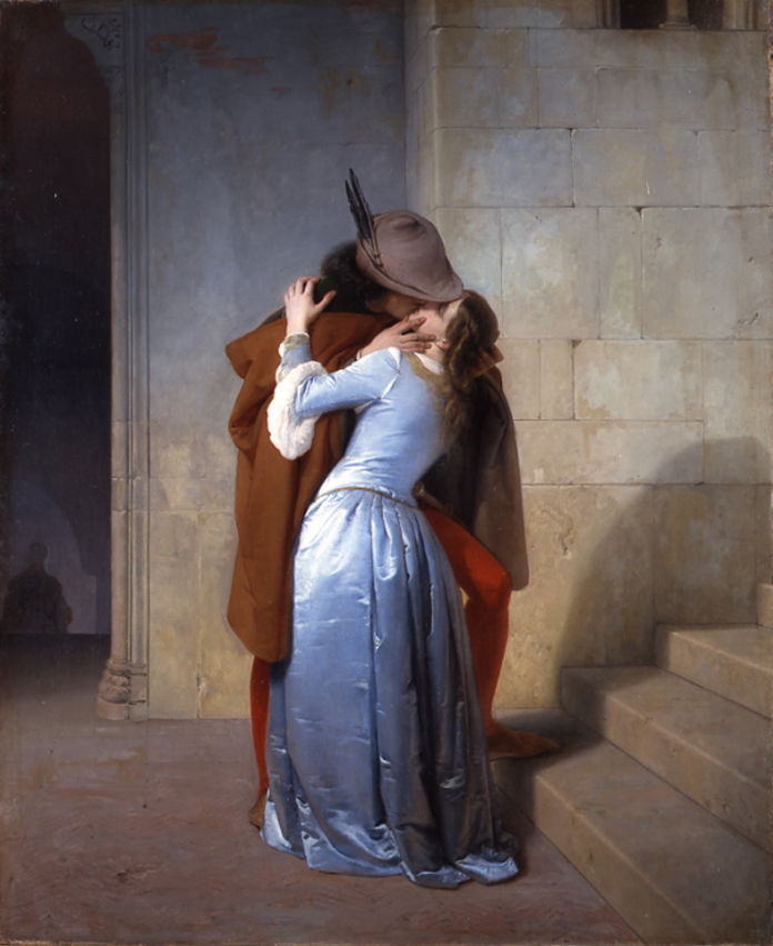 Francesco Hayez - Il bacio - 1859 - Milano, Pinacoteca di Brera