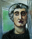 Alberto Savinio, Apollinaire. Tête antique, 1927, olio su tela, cm 55,5x46,5. Collezione privata. Courtesy Galleria dello Scudo, Verona