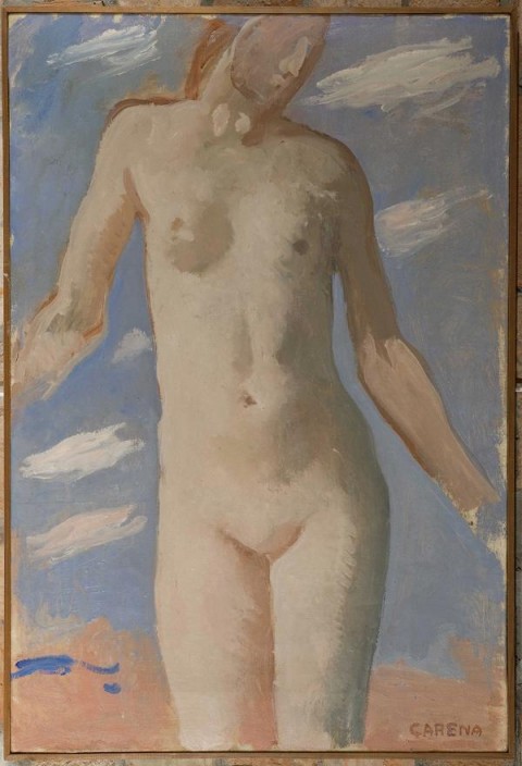 Felice Carena Nudo torso femminile olio su tela donazione Michelazzi Piccole cose preziose. Nel brutto museo di Udine